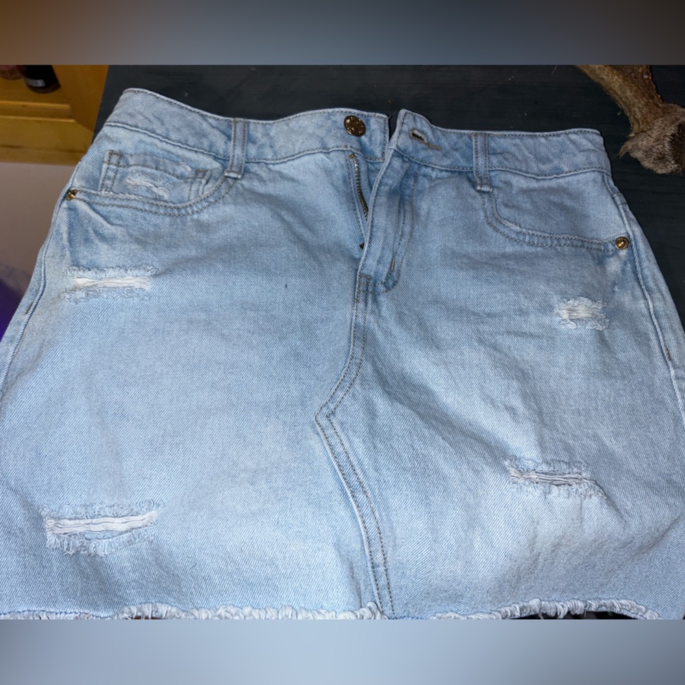 juniors size 13/14 forever 21 denim skirt